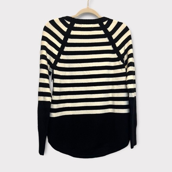 Anthropologie Rebekah Tunic Sweater Black and‎ White Stripe NWT Size Small - Picture 9 of 9